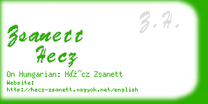 zsanett hecz business card